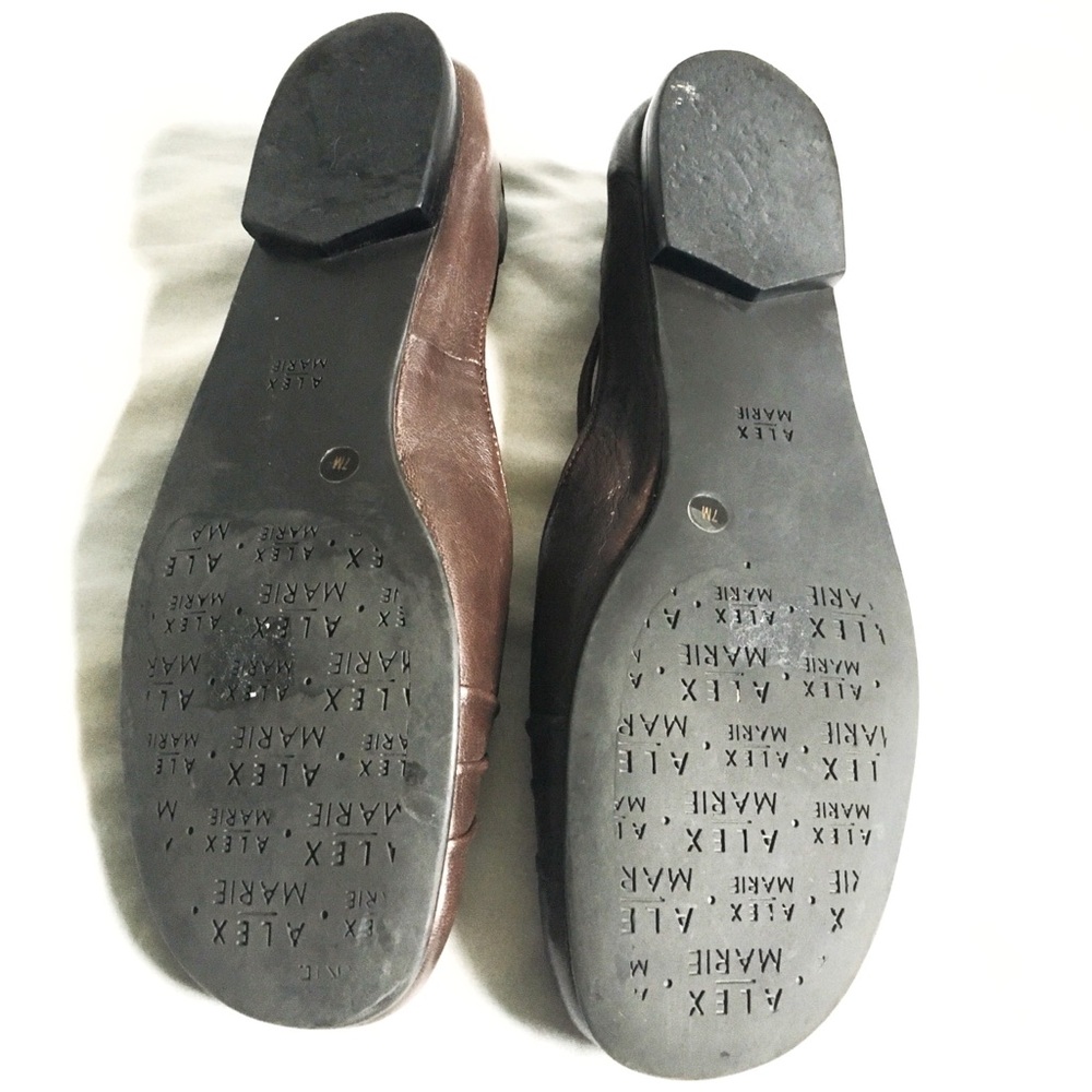 Alex Marie Leather Flats - Picture 6 of 8